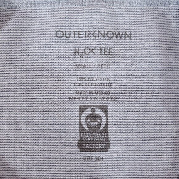 Outerknown Mens Size Small H2OK Tee Long Sleeve Shirt Gray UPF 30+ Performance - Picture 9 of 15